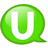 Speech balloon green u